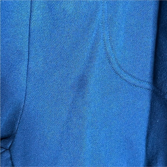 WARM NY Navy Wide Sleeve Wide Leg Jumpsuit elastic Waist Pockets Soft Knit XS - Picture 6 of 8